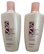 2x SOFT AND SENSUAL REPLENSHING BATH OIL - AVON SKIN SO SOFT- 16.9 FL OZ Each