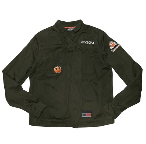 Disney Star Wars Galaxys Edge Resistance Logo Jacke schwarz Turm Außenposten Größe S