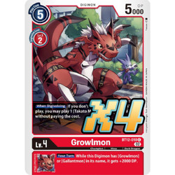 Growlmon (BT12-010) Common - Across Time