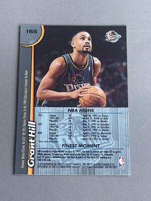 Grant Hill NBA 1998-99 Topps Chrome Refractor PSA 9 リフラクター