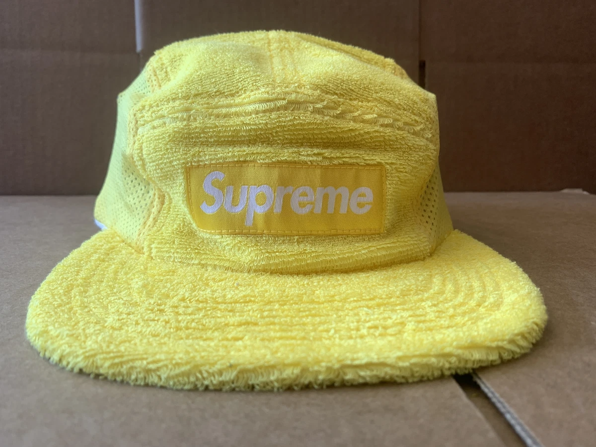 Supreme Terry Side Mesh Panel Camp Cap黄2