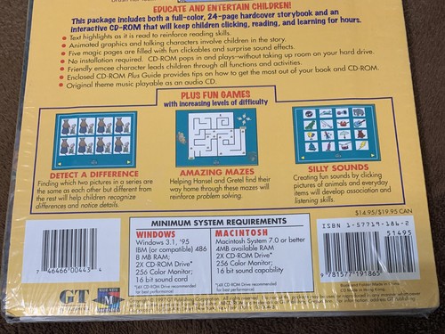 Hansel And Gretel Interactive CD-ROM & Hardcover Storybook - Picture 4 of 6