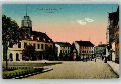 39562852 - 6740 Landau Postplatz Litfasssaeule Cafe Ludwig Gruss Telegram