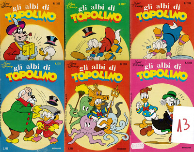MICKEY MOUSE ALBI 6 COMICS ANTIQUE STOCK MYTHICAL VINTAGE OFFER (13)