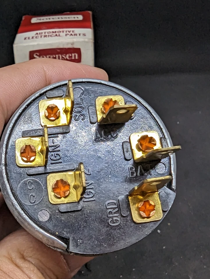 NORS 1966 1967 PONTIAC GTO TEMPEST INTERRUPTOR DE ENCENDIDO CERRADURA Y LLAVES D1473 1116676 Foto 4 de 4