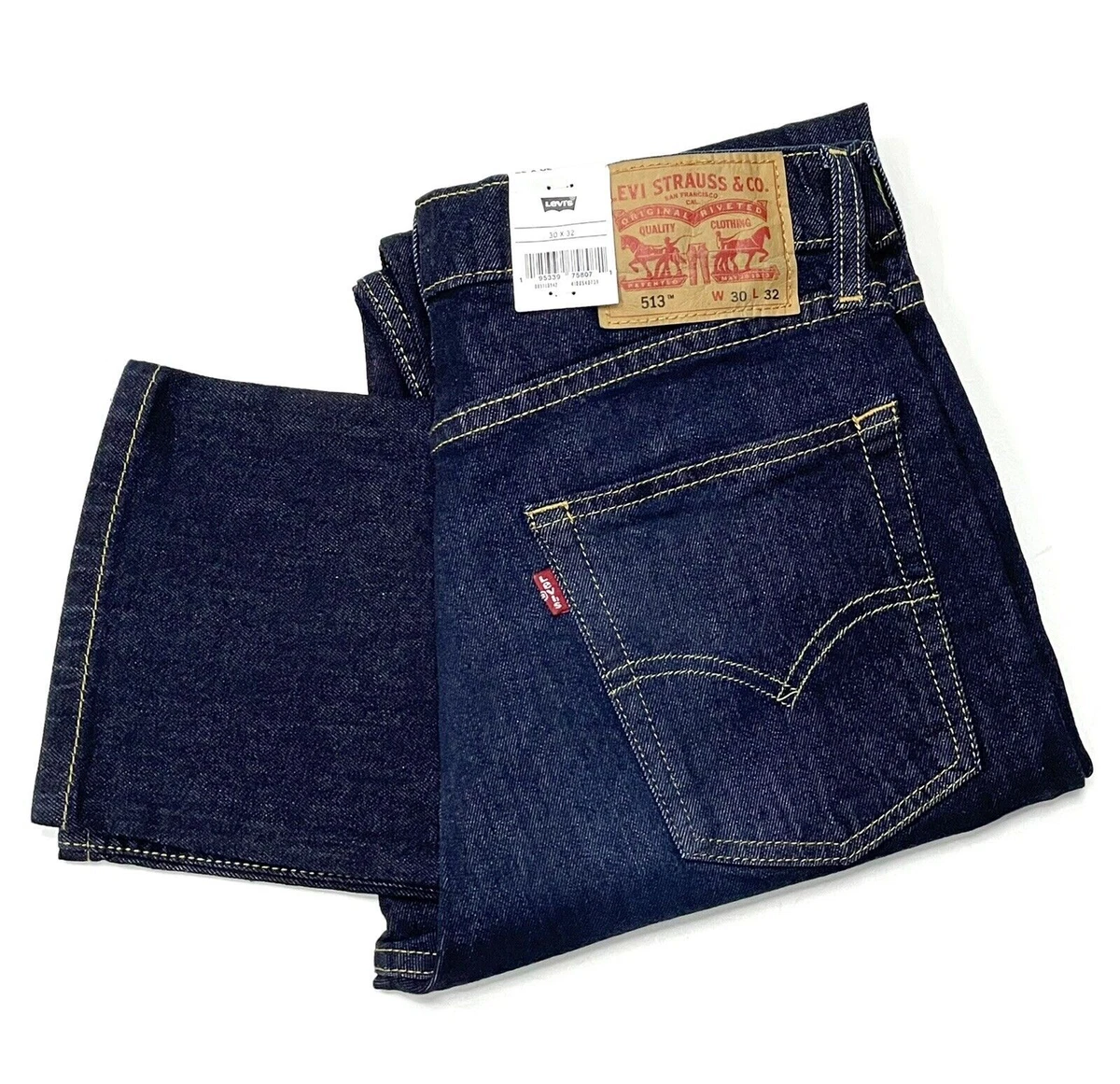 Levi s Men s 513 Slim Straight Fit Jeans In Dark Blue 08513 0942