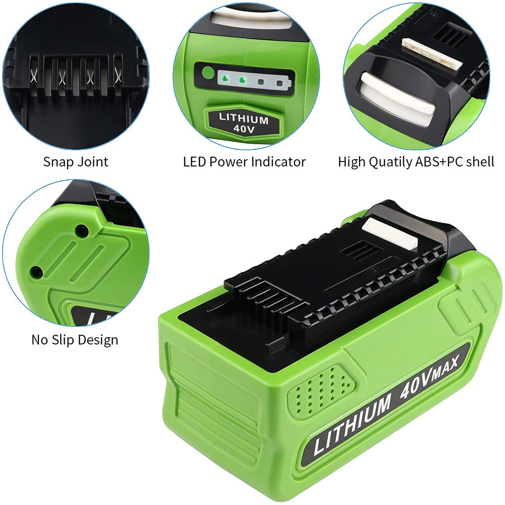 40 Volt 8Ah Für Greenworks 40V Akku G-MAX 29462
