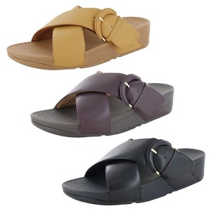 Fitflop Womens Lulu Buckle Slide Leather Sandal Shoes | eBay