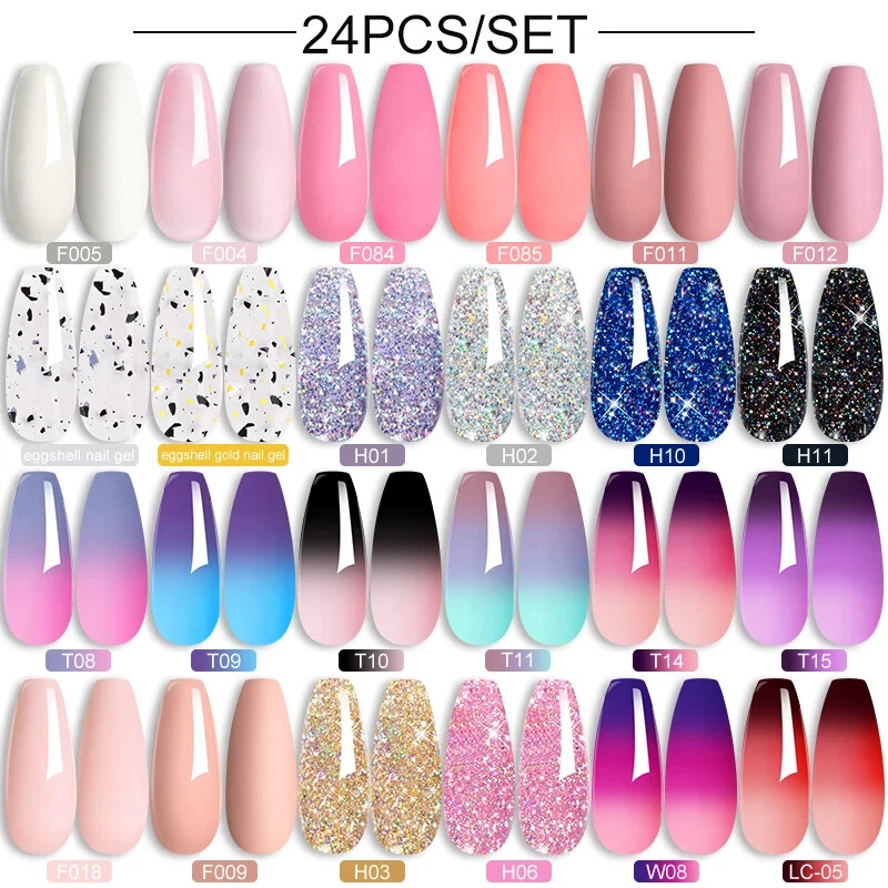 20/24PCS Gel Nail Polish Set 3 Layers Color-Changing Soak UV Nail Gel Varnish
Opens in a new window 