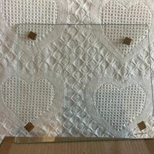 11 1/8” X 9.5”x Clear  Tempered Glass Shelf  1/8" thick - 3 Pieces