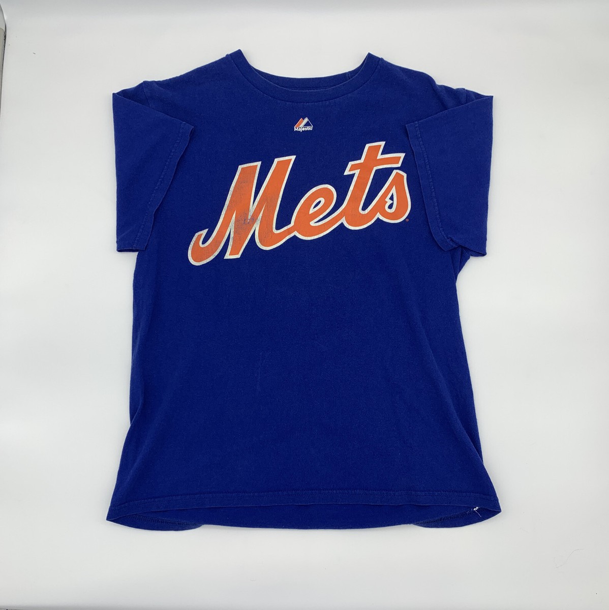 New York Mets Shirt Adult Medium Blue Orange Matt Harvey Baseball