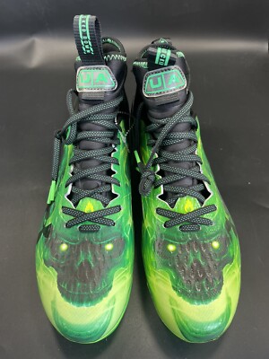 Under Armour Spotlight Lux MC LE 3025376-001 Green Football Cleats