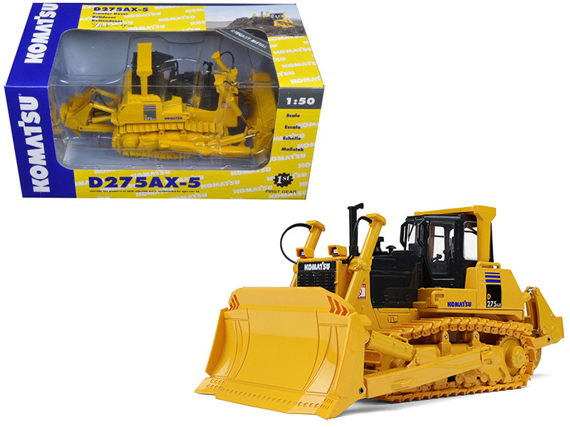 KOMATSU D275AX-5 1:50スケールモデル Yellow Komatsu D275AX-5 SIGMA Dozer with Ripper 1/50 Diecast Model