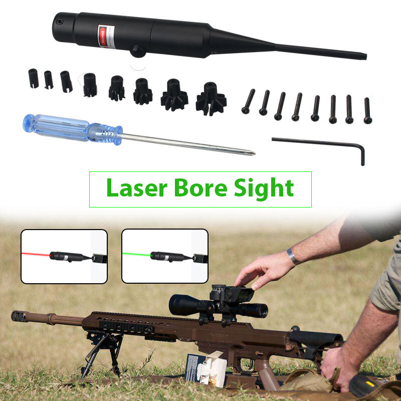 Hunt Red Dot Laser Bore Sight .177 to .50 Caliber Bore Sighter For