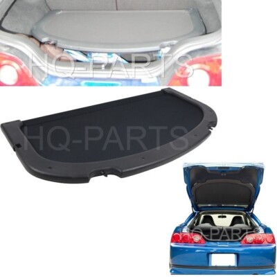 For 02-06 Acura RSX OE Style Rear Trunk Security Shield Cargo Cover Black