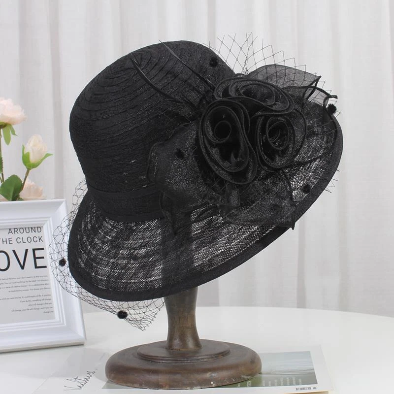 British Chic Women’S Sweet Derby Party Sun Hat Church Dress Hat Cap - Image 3 of 4