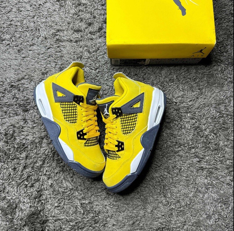 Size 5.5 - Jordan 4 Retro GS Tour Yellow 2021 - 408452700 | eBay