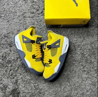 Size 5.5 - Jordan 4 Retro GS Tour Yellow 2021 - 408452700 | eBay