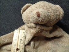 SWEET Lovey ANGEL DEAR Plush Bear Security Blanket Blankie Soft Brown Lovie