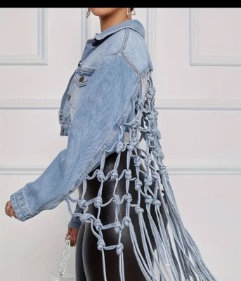 Ladies Denim Jacket  Very Fashionable. Size Medium. Buy Now Before It s Gone