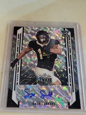 SAGE SURRATT 2021 LEAF METAL DRAFT FOOTBALL ROOKIE AUTO #9/15 RC SSP Black