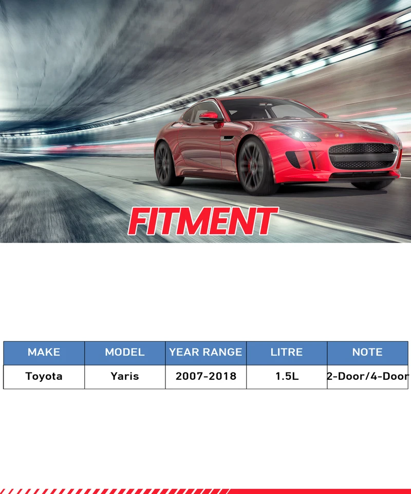 Front Disc Brake Calipers w/ Bracket for 2006 2007 2008 2009- 2018 Toyota Yaris Foto 2 de 4