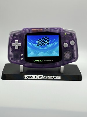 Gameboy Advance GBA IPS Nintendo Backlit Screen V5 Game Boy Atomic Purple