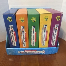 Scholastic Phonics Reading Program Steps 1-5 Homeschool Spelling Writing READ