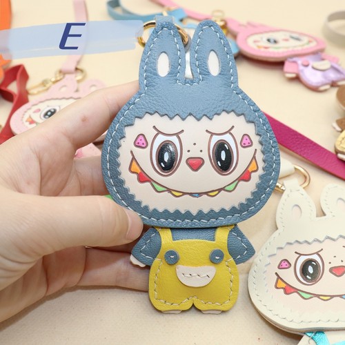 Real Leather Monster Keychain Bag Charm, Handm-painted Cute Gifts - Picture 6 of 14