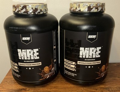 Two REDCON1 MRE Whole Food Protein Oatmeal Chocolate Chip 7.16 lb, Exp. 12/2027
