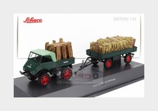Schuco Mercedes Unimog U401 Truck With Trailer 1953 Trasporto Legna 1:43 450313300