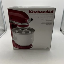 KitchenAid Stand Mixer Ice Cream  Maker Attachment Model KICA0WH NOB