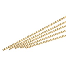 1.5mm Diameter 100mm Length Brass Solid Round Rod for DIY Craft 10Pcs