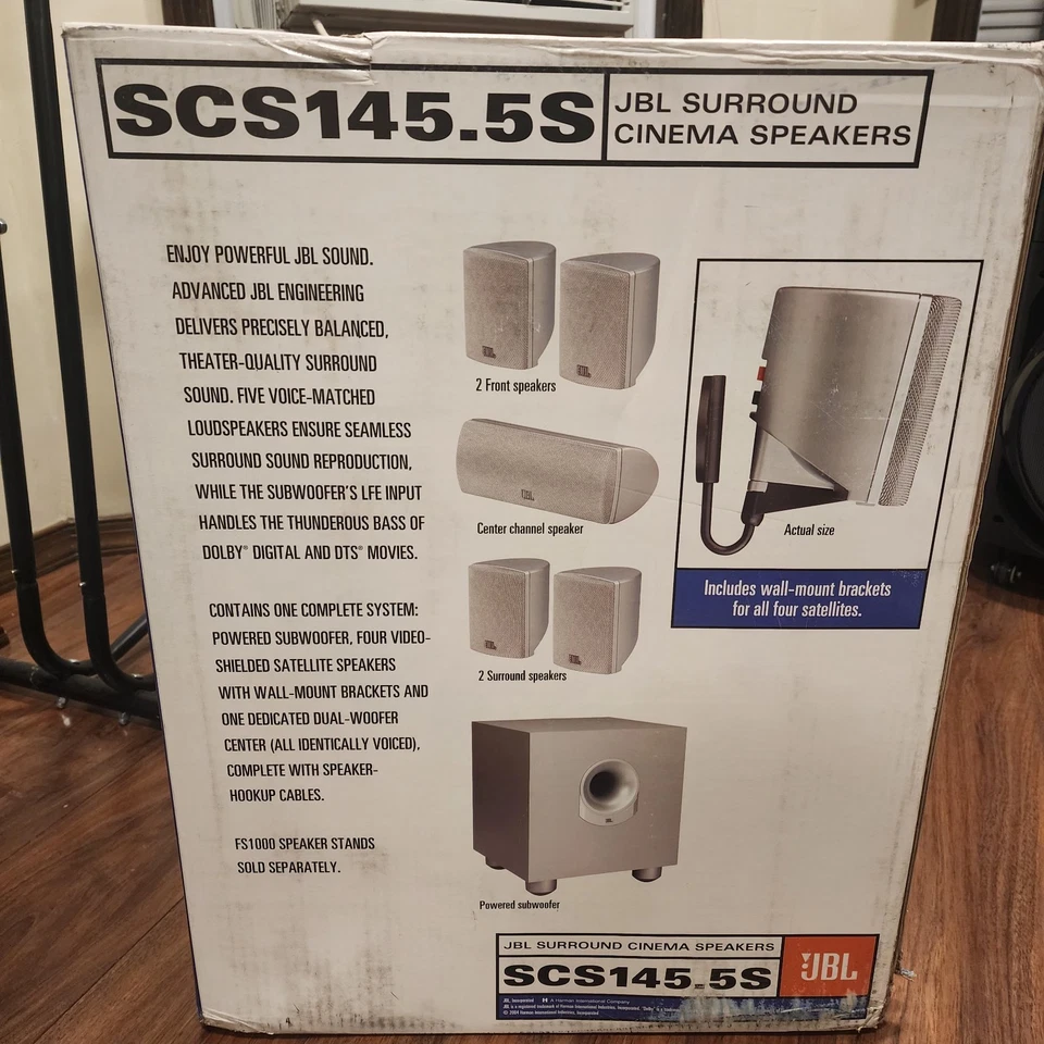 Sistema de sonido envolvente jbl SCS145.5S NUEVO High End Foto 2 de 3