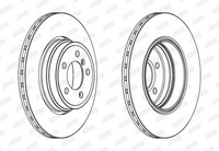 2X Jurid Bremsscheibe Coat+ 563066JC-1 JC Schachtel FüR BMW 7Er E65 E66 E67 730