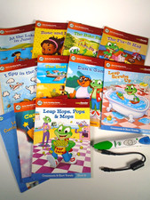 Leapfrog LeapReader Set Stylus Pen and Books Learning Reading System