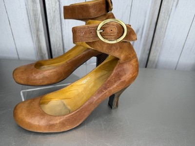 JEFFERY CAMPBELL IBIZA LAST EDSON2 HANDMADE ANKLE STRAP HEELS Size 6.5
