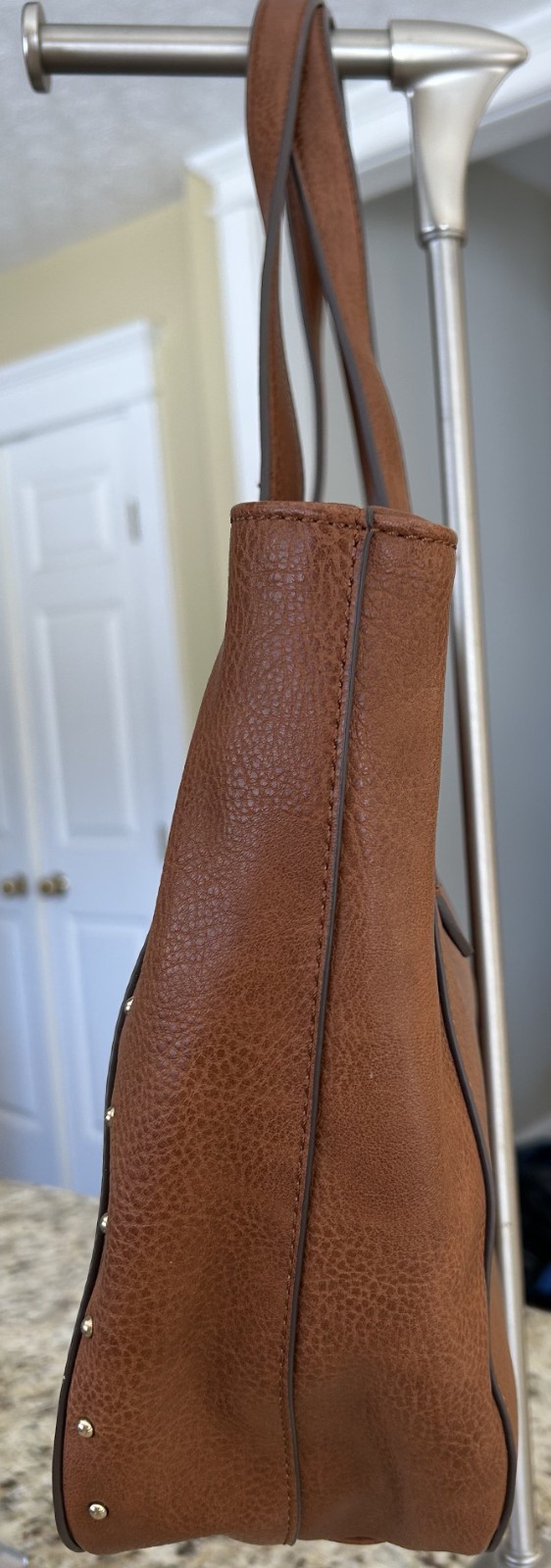 Authentic Michael Kors Rare Vintage Draw String Leather Tote Bag image 6