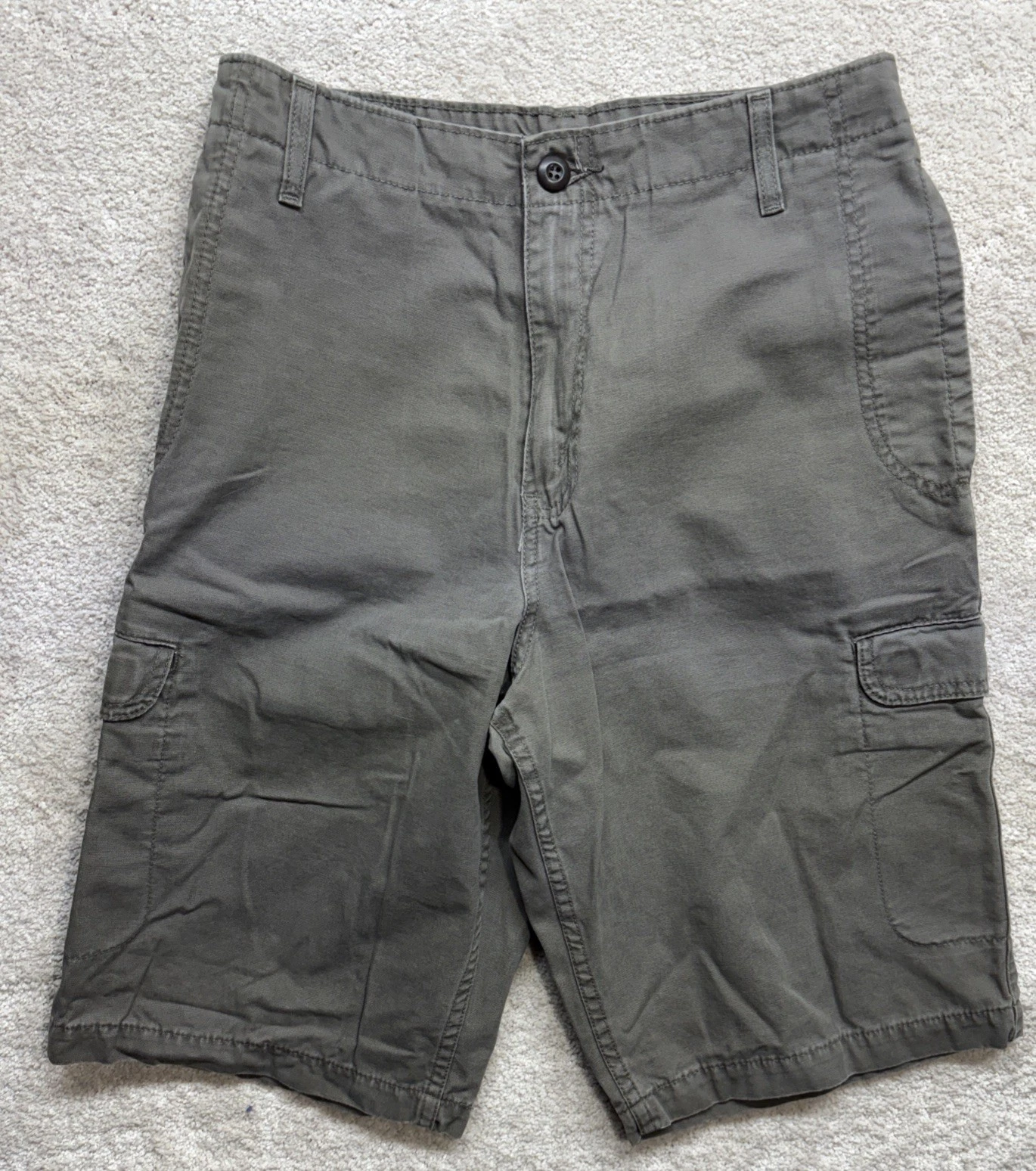 Vtg Levi's Dry Goods Cargo Utility Shorts 30”W Men's Brown Workwear 1990’s