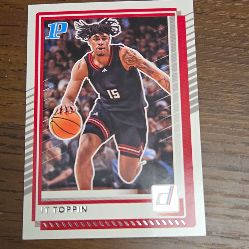 Panini 2025-26 Donruss Basketball JT Toppin #70 Texas Tech Red Raiders NCAA