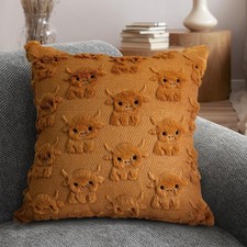 Highland Cow Throw Pillow Covers 18x18 Cow Home Decor Farmhouse Pillow Covers...