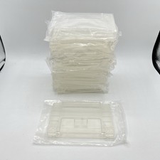 NEW Nintendo SNES Lot of 10 CLEAR Replacement Shell Casing Cartridge No Screws