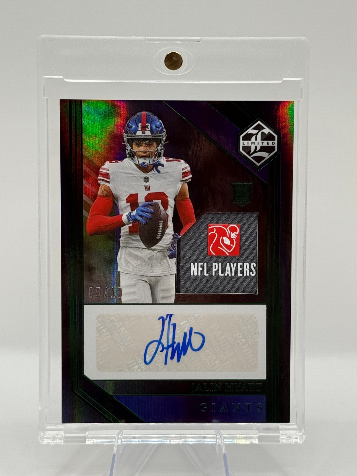 Jalin Hyatt Panini Limited #115 Patch Autograph