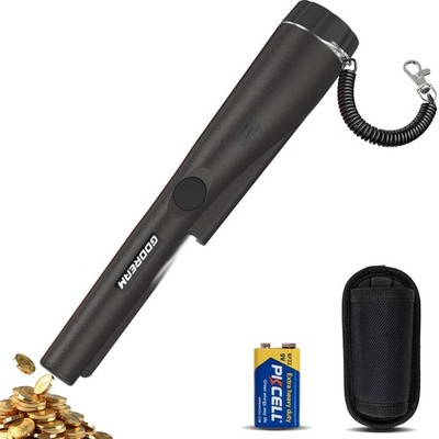 GDDREAM Metal Detector Pinpointer for Adults & Kids - Waterproof Black 