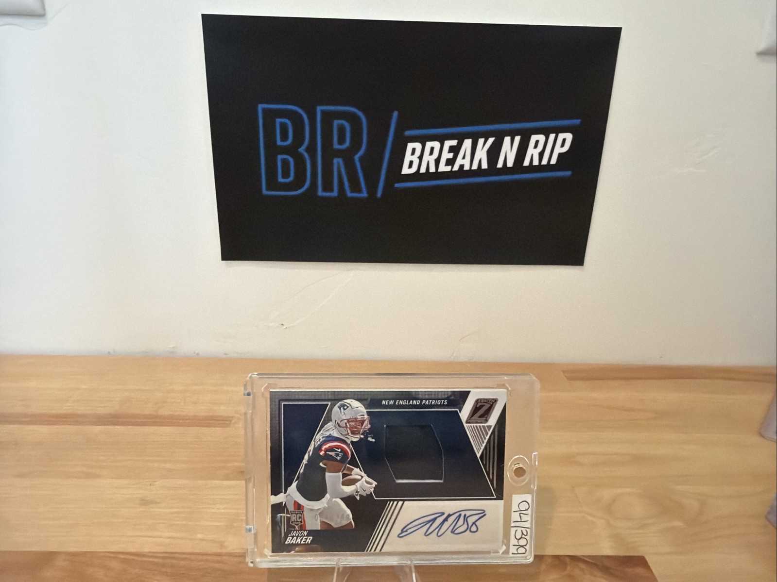 Javon Baker Panini Zenith #220 Patch Autograph