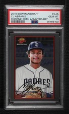 2019 Bowman Draft Chrome 30th Anniversary of CJ Abrams PSA 10 GEM MT g6p