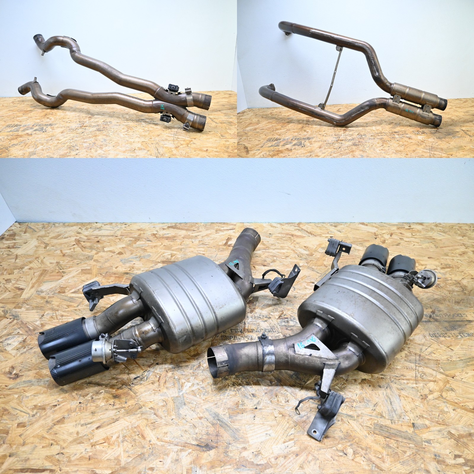 13-18 BMW F12 F13 M6 Akrapovic M-Performance Complete Exhaust Muffler W/Tips OEM