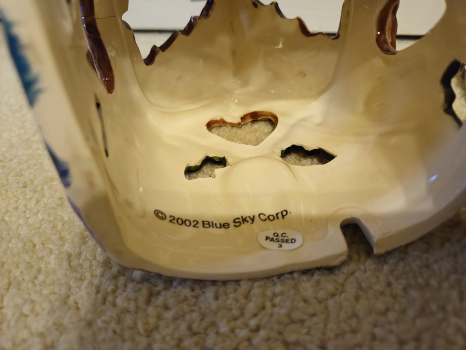 BLUE SKY CLAYWORKS CHRISTMAS CANDY CANE BUNGALOW HOUSE WITH BOX "ORIGINAL OWNER"