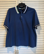 HUGO BOSS Mens Navy Blue Short Sleeve Polo Shirt sz.XL