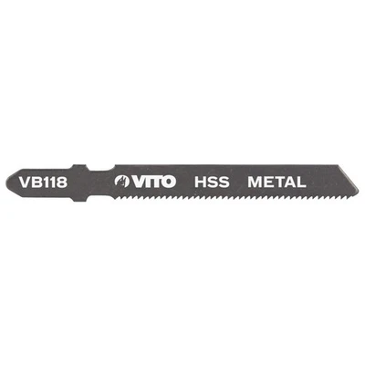 lot de 5 lames métal pour scie sauteuse - longueur 77mm -coupe 1 à 3mm - Photo 1/2